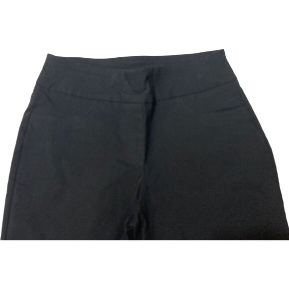 Ruby Rd. Womens 8 Pull On Casual Ankle Pants Black Back Pockets Stretch - Picture 3 of 6